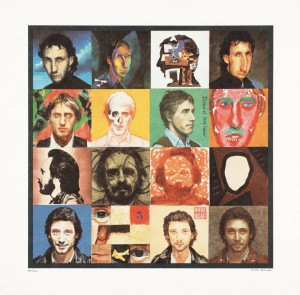 Illustration to the cover of 'Face Dances' 1981 by Peter Blake born 1932