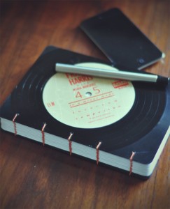 Agenda con tapa de vinilo
