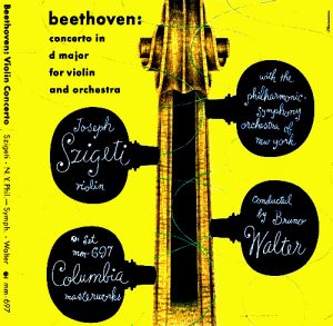 1947 Beethoven "Concerto in D Major for Violin and Orchestra" [Columbia Masterworks catalogue no. MM 624] signed Steinweiss